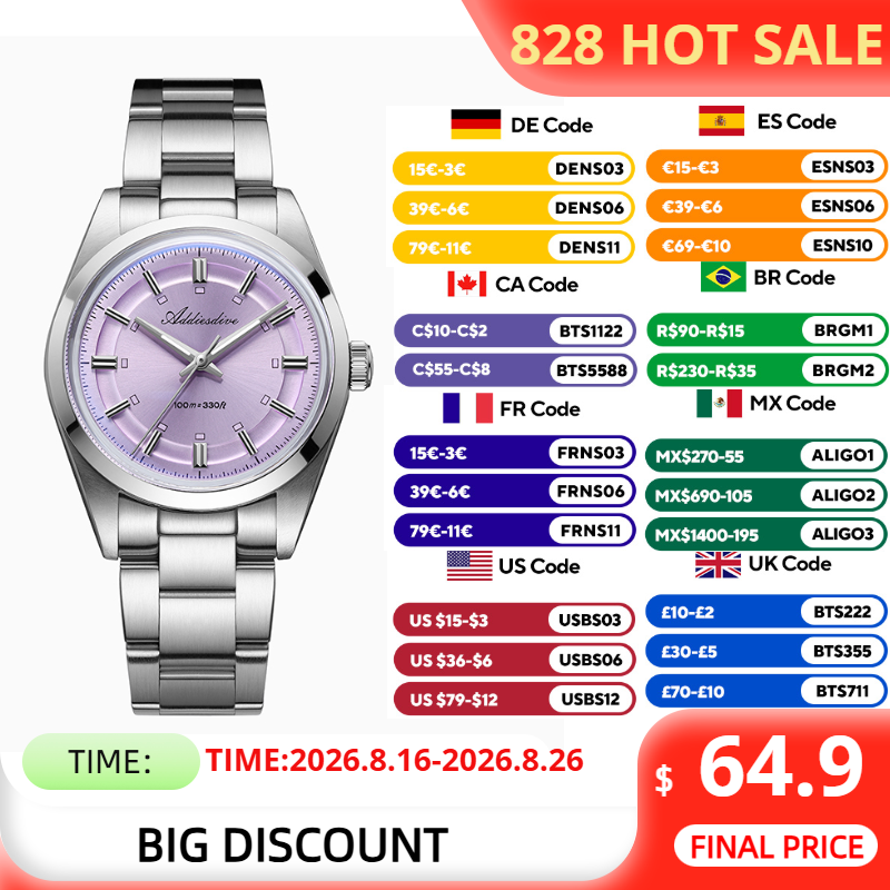 Anti Blue Light Film - ADDIESDIVE Women's Watch Top Brand 100m