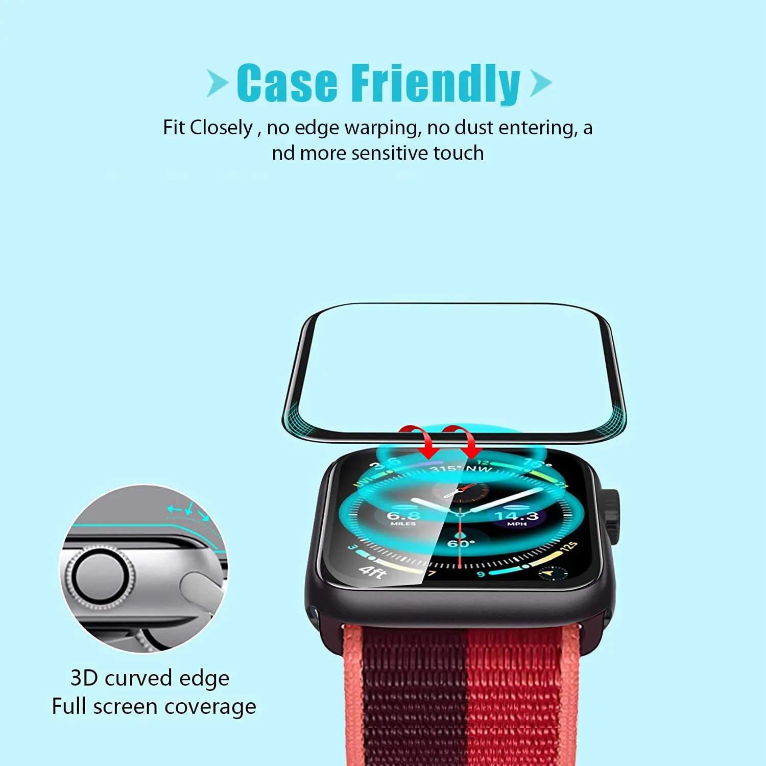 Screen Protector 3D Tempered F - Smartwatch Screen Film 评论和价格