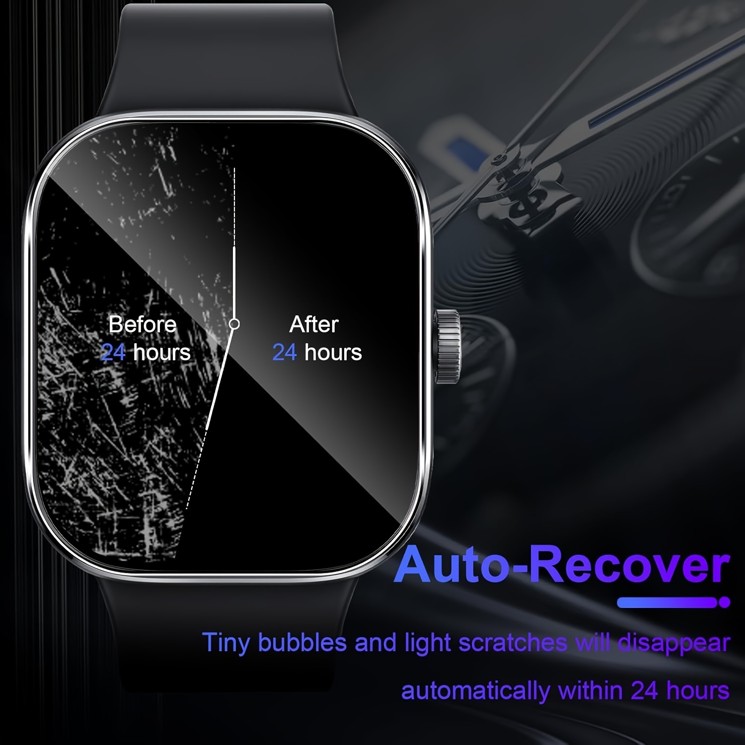 3-5Pcs Premium Tempered Glass  - Smartwatch Screen Film 评论和价格