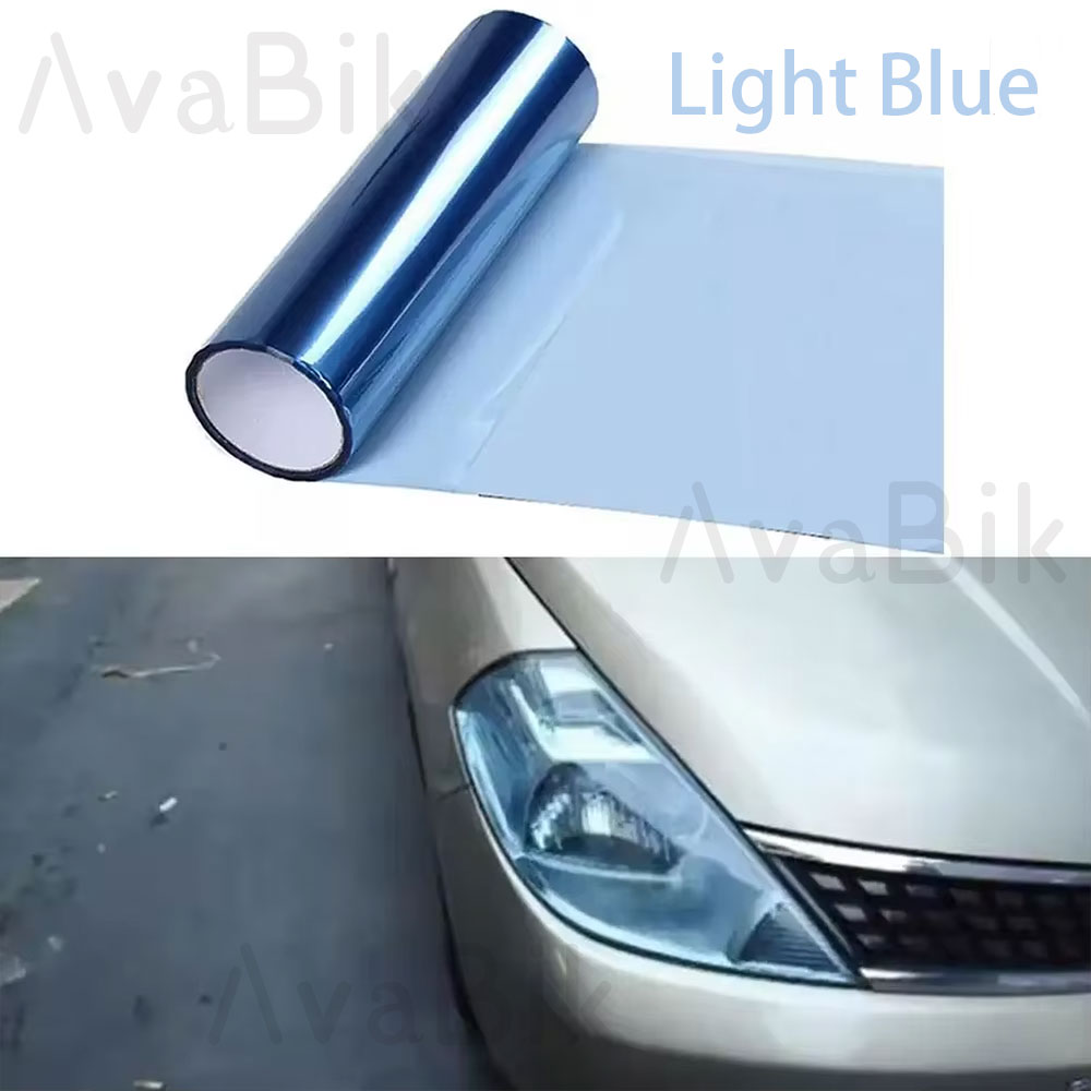 30CM Car Headlight Blue Tint F - Anti Blue Light Film 评论和价格