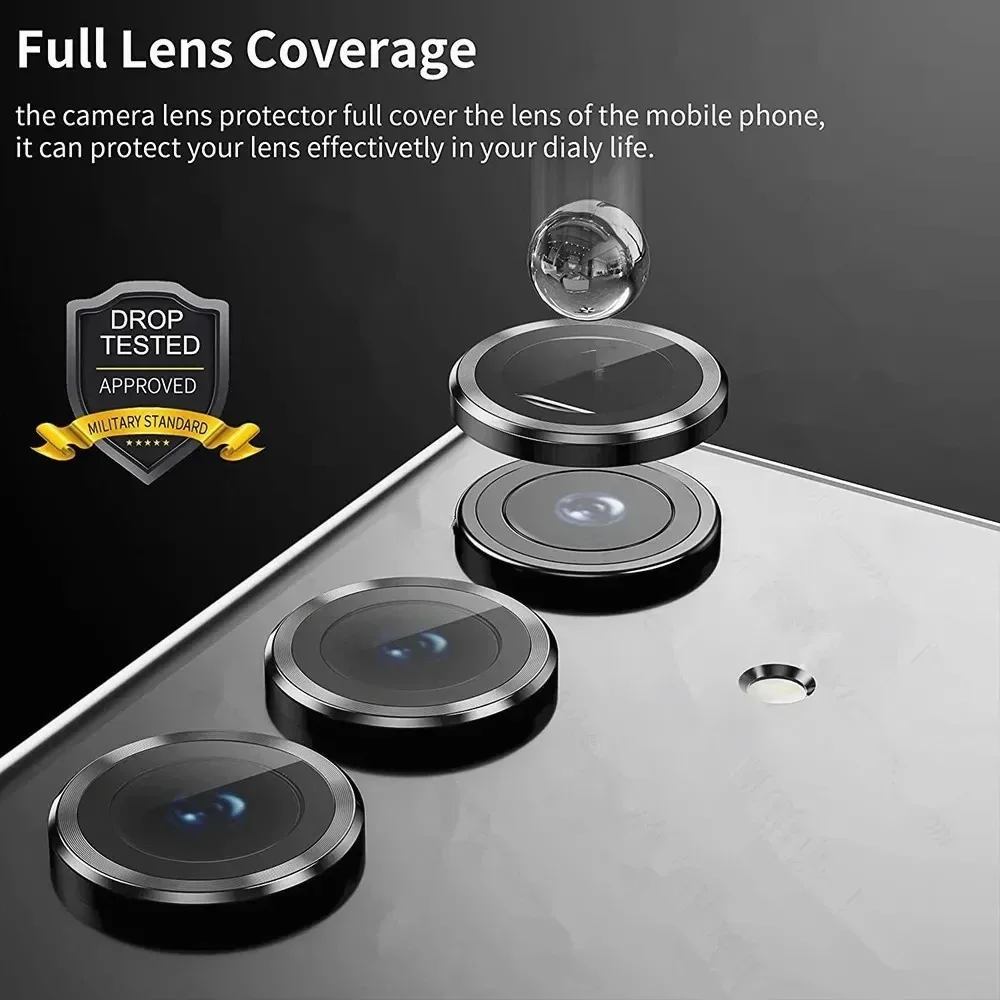 Metal Camera Lens Protector Fo - Tempered Glass Screen 9H 评论和价格