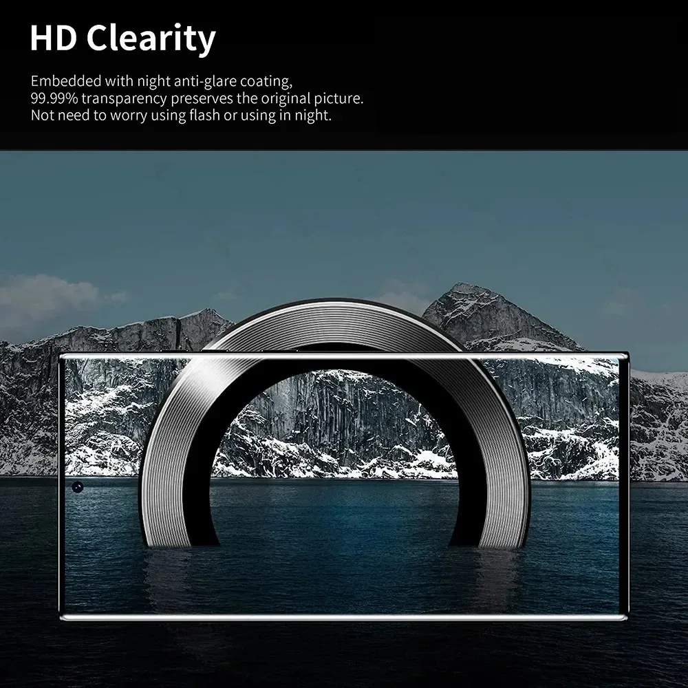 Metal Camera Lens Protector Fo - Tempered Glass Screen 9H 评论和价格
