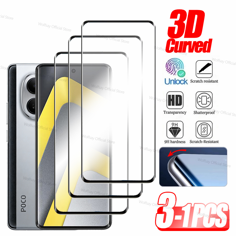 3/2/1 PCS 3D Curved Edge Glass - Curved Edge Screen 评论和价格