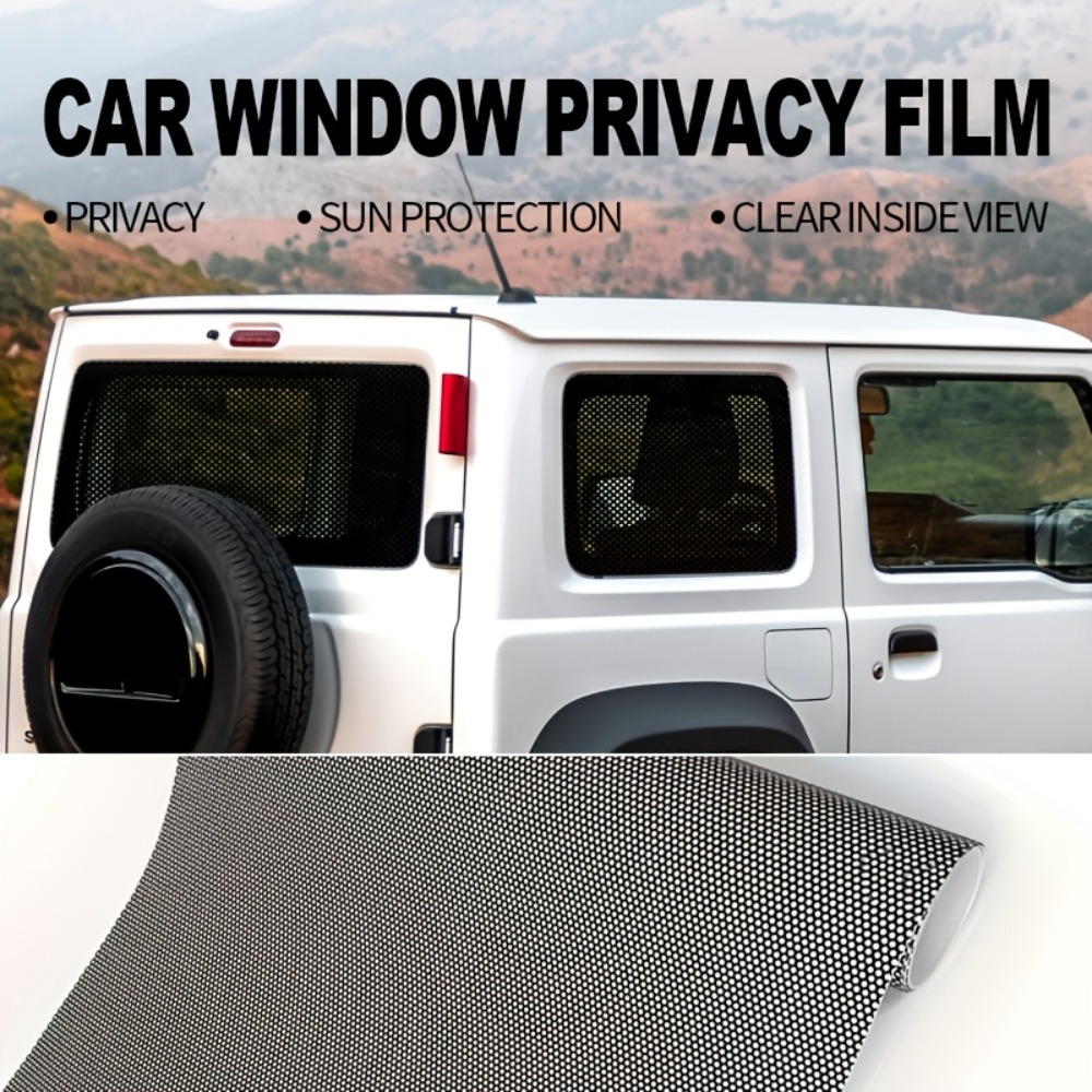 1Roll Black Perforated Vinyl P - Privacy Screen Protector 评论和价格